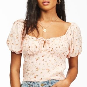 NWT BILLABONG My Sunshine Crop Top Sz M